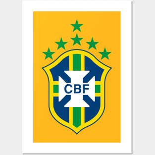 Brazil With Six Stars Posters and Art